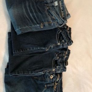 Justice Girls Jeans- size 12s- lot of 4